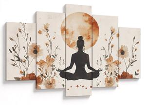Tablou - Yoga Portocalie (150x105 cm)