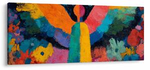 Tablou - Înger abstract cu flori (120x50 cm)