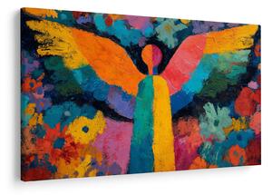 Tablou - Înger abstract cu flori (90x60 cm)