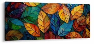 Tablou - Mozaic din frunze (120x50 cm)