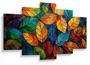 Tablou - Mozaic din frunze (150x105 cm)