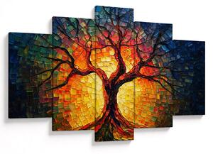 Tablou - Arborele vieții în mozaic (150x105 cm)