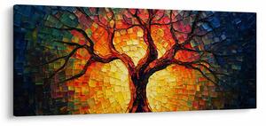 Tablou - Arborele vieții în mozaic (120x50 cm)