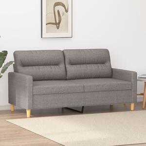 Canapea cu 2 locuri, gri taupe, 140 cm, material textil