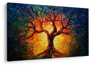 Tablou - Arborele vieții în mozaic (90x60 cm)
