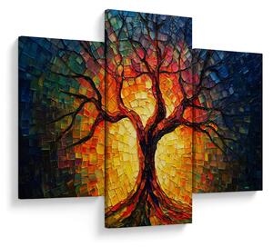 Tablou - Arborele vieții în mozaic (90x60 cm)