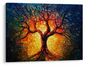 Tablou - Arborele vieții în mozaic (70x50 cm)