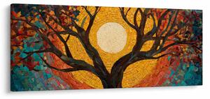 Tablou - Soarele în coroana arborelui vieții (120x50 cm)