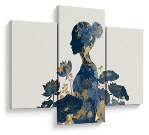 Tablou - Profil de femeie din marmură (90x60 cm)