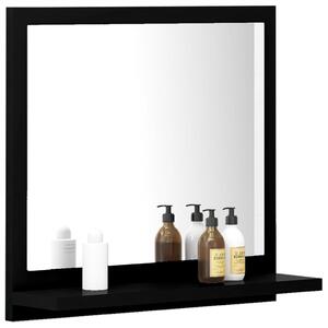 Oglindă de baie, negru, 40 x 10,5 x 37 cm, PAL