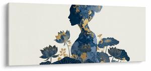 Tablou - Profil de femeie din marmură (120x50 cm)
