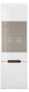 Vitrina AZTECA TRIO REG1W1D-19-6, alb, PAL/sticla securizata, 60x41x19