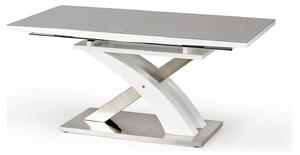 Masa extensibila SANDOR 2, alb/crom, 160/220x90x78 cm