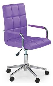 Scaun de birou GONZO 2, violet, piele ecologica, 53x60x98/110 cm