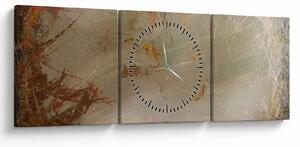 Tablou - Abstract texturat (cu ceas) (90x30 cm)