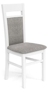 Scaun GERARD 2, gri/alb, stofa clasica/lemn de fag, 44X55X97 CM
