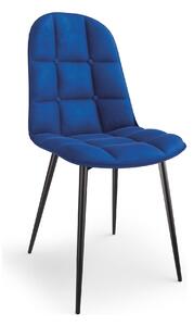 Scaun tapitat K417, albastru, 46x56x87 cm