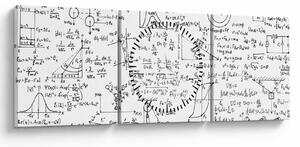 Tablou - Formule (cu ceas) (90x30 cm)