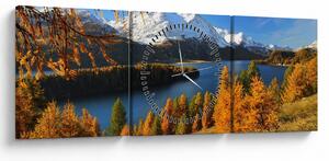 Tablou - Toamna în Alpi (cu ceas) (90x30 cm)
