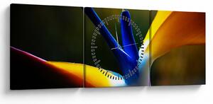 Tablou - Floare exotică (cu ceas) (90x30 cm)
