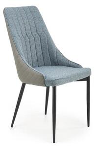 Scaun K448, gri deschis/albastru, stofa/metal, 50x54x95 cm