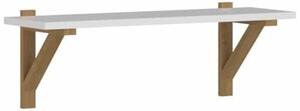 Polita NEPTUN, stejar miere/alb, PAL laminat, 67x21x23 cm