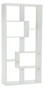 Biblioteca ODYN, alb, PAL, 89x29x180 cm