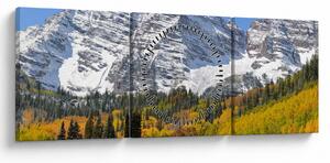 Tablou - Maroon Peak (cu ceas) (90x30 cm)