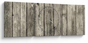 Tablou - Lemn (cu ceas) (90x30 cm)