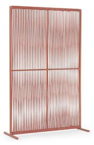 Paravan despartitor pentru gradina/terasa Paxson, Bizzotto, 120 x 30 x 180 cm, aluminiu/tesatura olefin, maro sierra