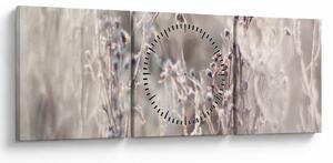 Tablou - Plante (cu ceas) (90x30 cm)