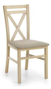 Scaun Houston 593, Bej, Stejar Sonoma, 90x45x49cm, 6 kg, Lemn: Fag