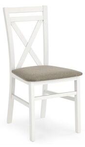Scaun Houston 593, Bej, Alb, 90x45x49cm, 6 kg, Lemn: Fag