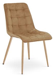 Scaun de masa SPLIT VELVET, maro