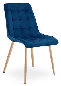 Scaun de masa SPLIT VELVET, albastra