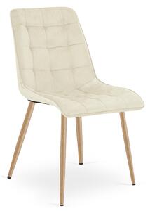 Scaun de masa SPLIT VELVET, bej deschis