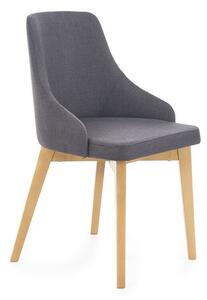 Scaun Houston 577, Stejar, Gri inchis, 82x51x55cm, 8.5 kg, Lemn: Fag