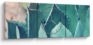 Tablou - Suculent (cu ceas) (90x30 cm)