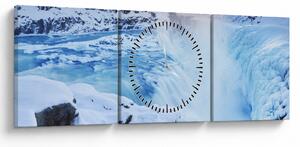 Tablou - Cascade reci (cu ceas) (90x30 cm)