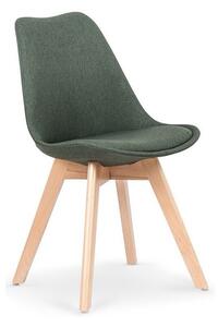 Scaun Houston 412, Verde închis, Maro deschis, 83x48x54cm, 5.9 kg