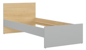 Pat Nuevaru 104, Stejar, Gri deschis, PAL laminat, 81x95x204cm, 31 kg