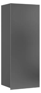 Dulap de perete Remus III, Negru, Negru lucios, PAL laminat, 117x45x32cm, 19 kg