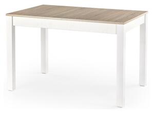 Masă Houston 132, Stejar Sonoma, Alb, 76x75x118cm, 31 kg
