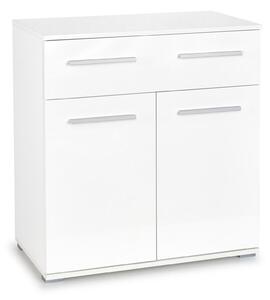 Comodă Cirveso 100, Alb lucios, Alb, PAL laminat, 82x77x40cm, 28.5 kg