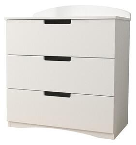 Comodă Fagus, Alb, PAL laminat, 92x81x41cm, 42 kg