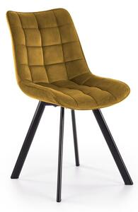 Scaun Houston 739, Negru, Verde gălbui, 84x46x61cm, 7.6 kg