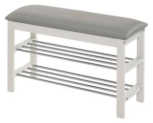 Raft pantof Houston 967, Gri, Alb, 48x81x31cm, 7.1 kg