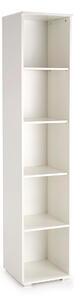 Raft Cirveso 118, Alb, PAL laminat, 202x40x40cm, 28 kg
