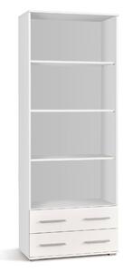 Raft Cirveso 108, Alb, Alb lucios, PAL laminat, 200x77x40cm, 46 kg