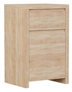 Comodă Nolroma 134, Stejar Sonoma, PAL laminat, 77x49x41cm, 21 kg